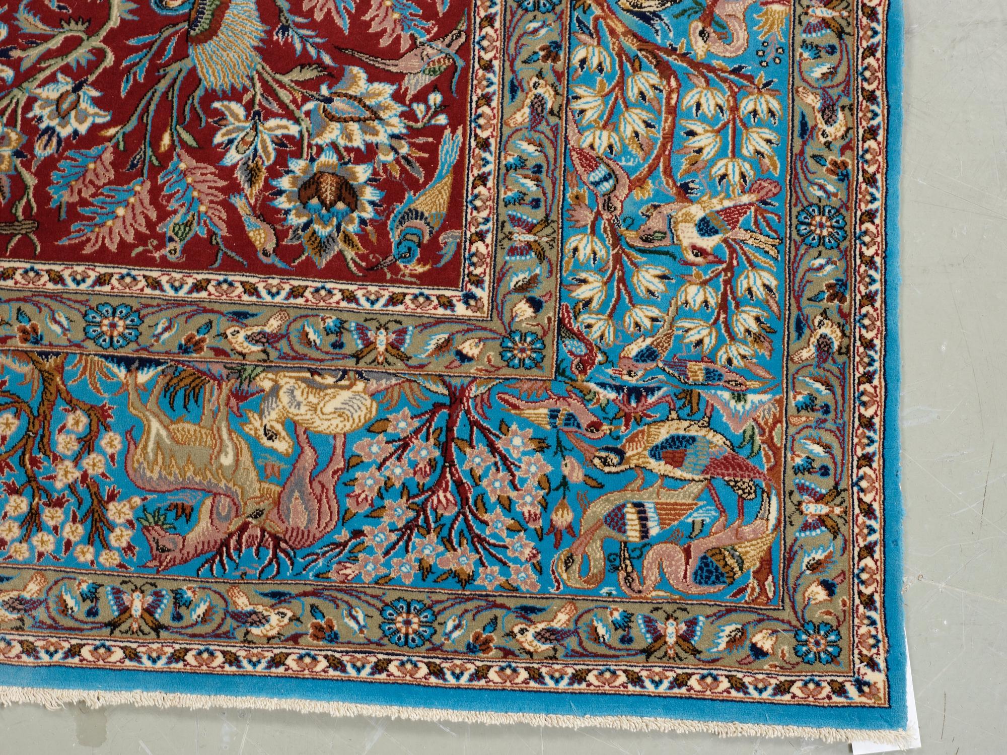 OLD ESFAHAN FIGURAL. 218 x 164 cm.