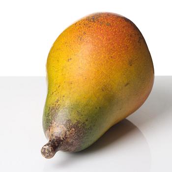 Hans Hedberg, a faience sculpture of a pear, Biot, France.