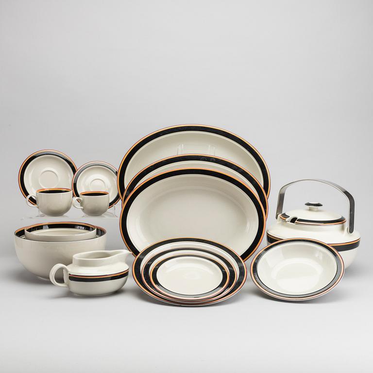 A 75 PCS DINNER SERVIS "REIMARI" INKERI LEIVO FOR ARABIA FINLAND.