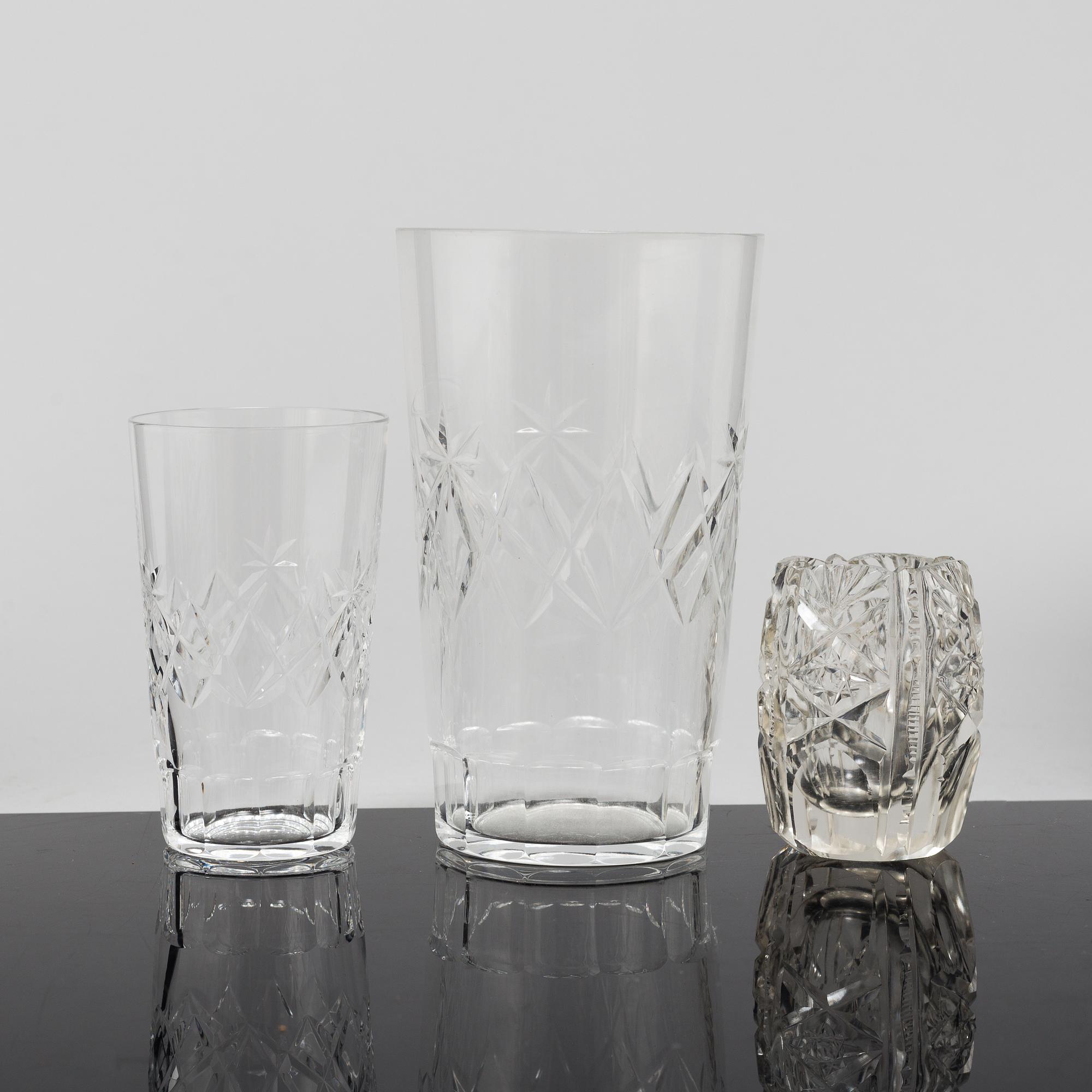 GLASSERVIS, 91 delar, 1900-tal.