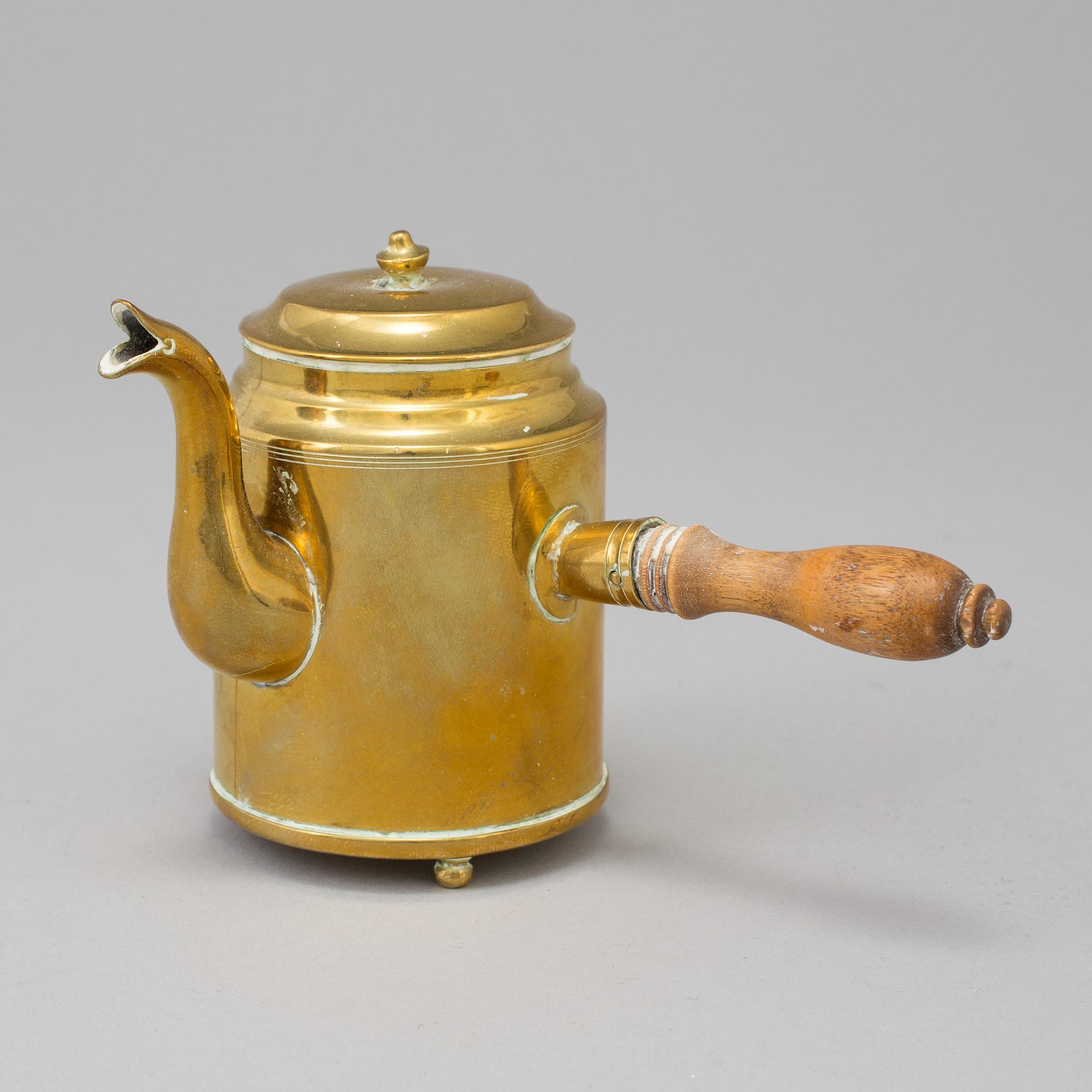 MINIATYRKAFFEKANNA, Skultuna, Mässing, 1800-tal.