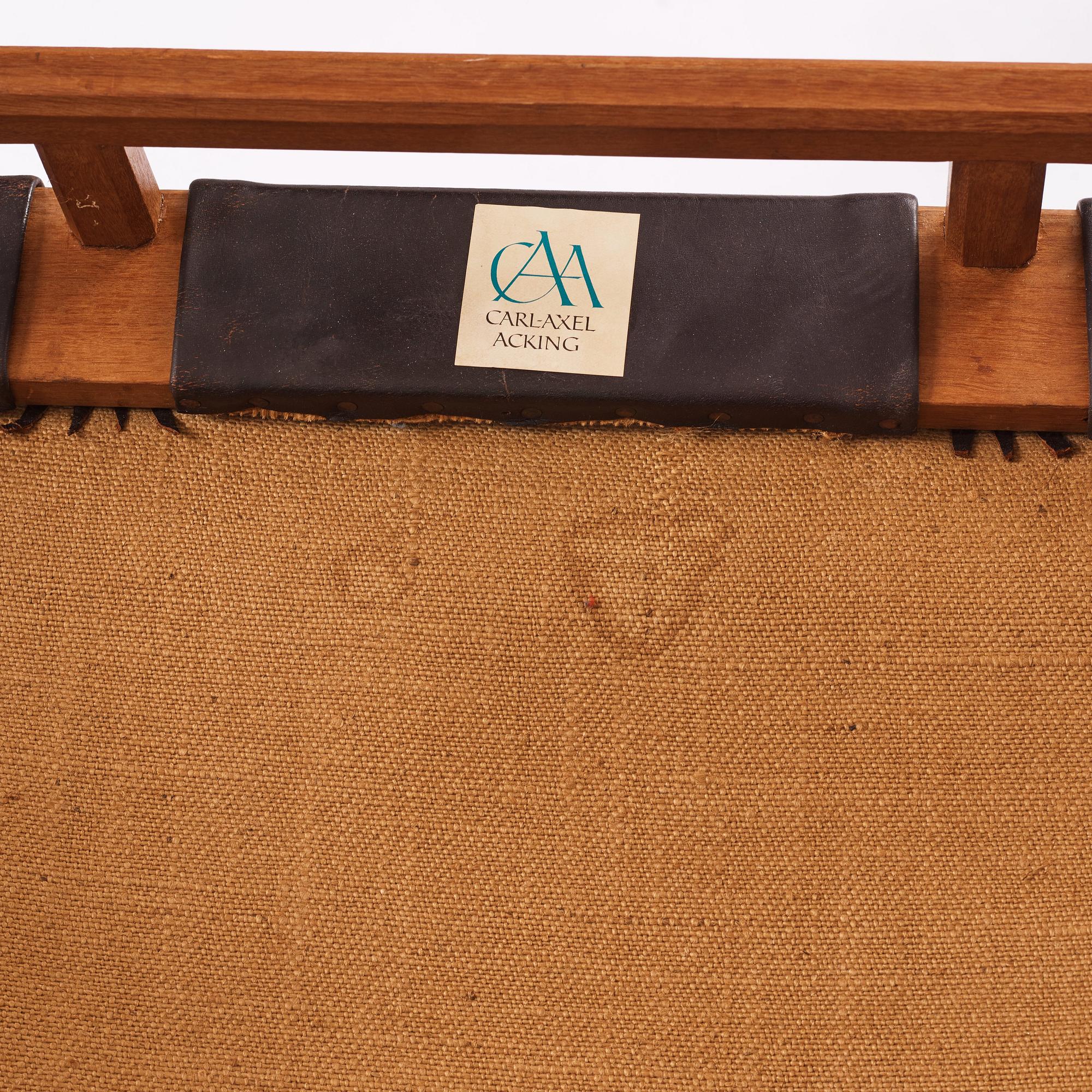 Carl-Axel Acking, an easy chair, "NK Hantverk" Nordiska Kompaniet, 1940s. Provenance Carl Axel Acking.