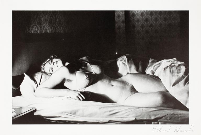 HELMUT NEWTON, "Berlin Nude", 1977, offsetlitografi, sign.