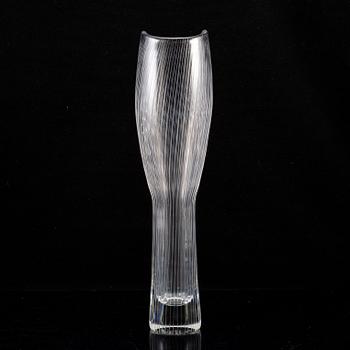 TAPIO WIRKKALA, A glass vase, signed Tapio Wirkkala Iittala -55.