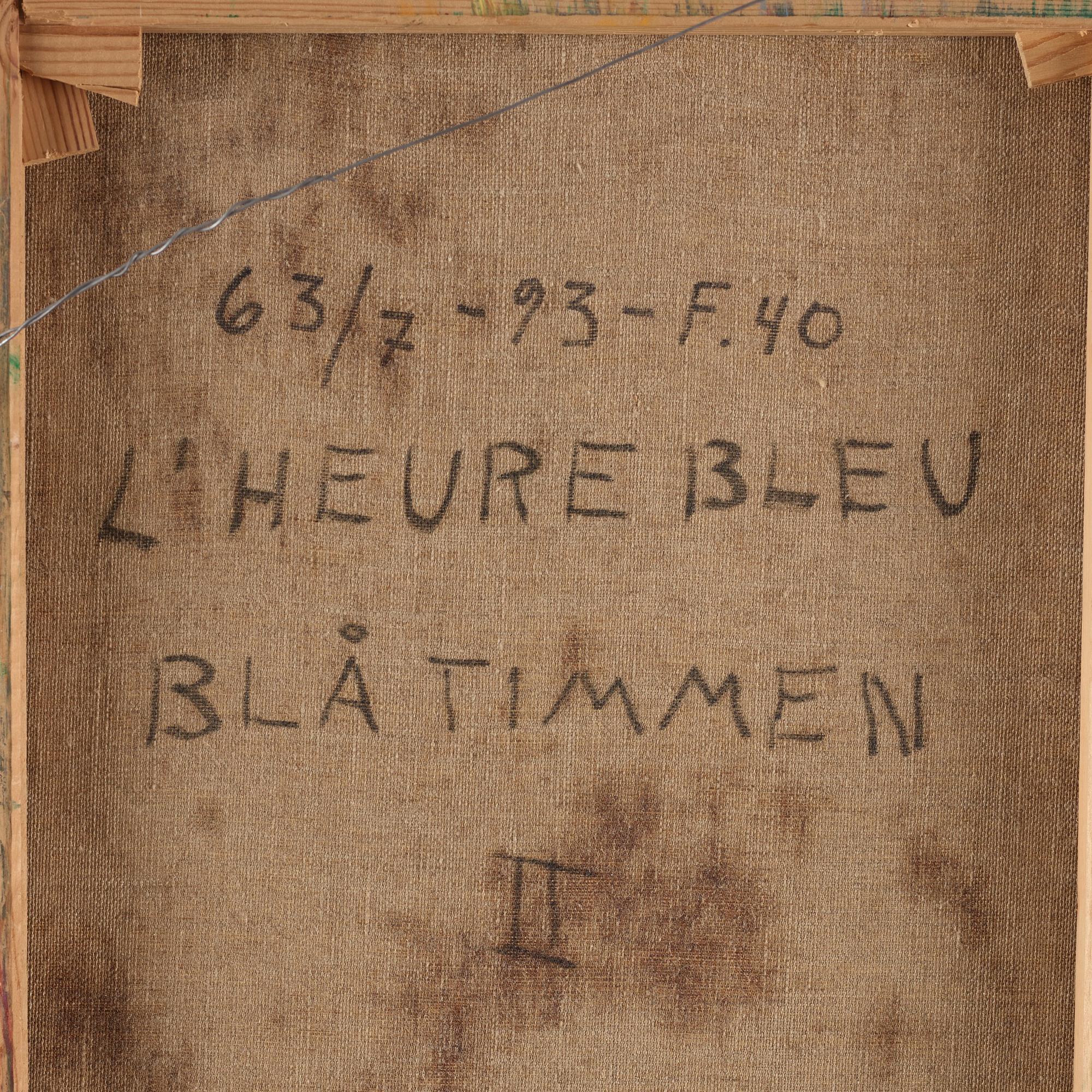 Bengt Lindström, "L'heure bleue II/Blå timmen II".