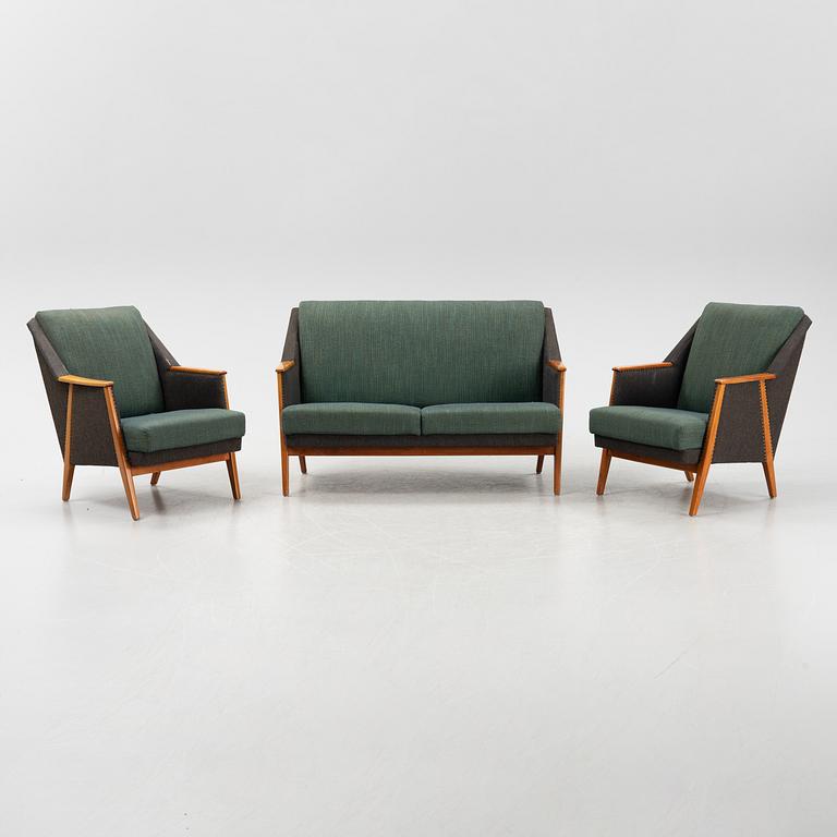Soffa samt två fåtöljer, "Falang", IKEA, 1950/60-tal.