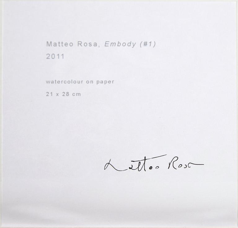 Matteo Rosa, "Embody (#1)", 2011.