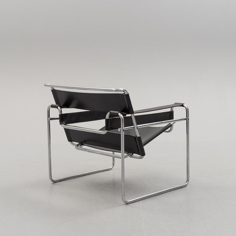 MARCEL BREUER, A 'Wassily' easy chair, Gavina, Italy.