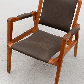 Axel Larsson, fåtölj,  modell 244, Svenska Möbelfabrikerna Bodafors, 1940-50-tal.