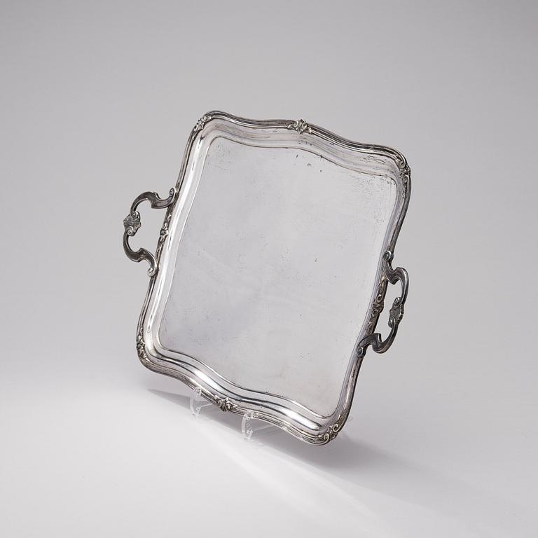 A TRAY, St:Petersburg 1850, Anders Long for Nichols & Plincke, weight 1524 g.