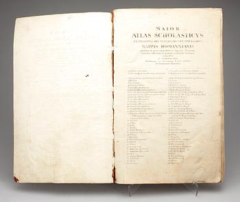 JOHAN BAPTISTA HOMANN, atlas, Maior Atlas scholasticus ex triginta sex generalibus et specialibus Homann hei, 1752.