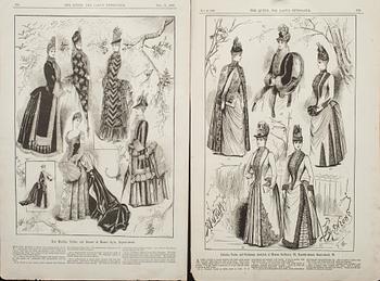 TIDNINGSTRYCK, 12 st, 1880-tal.