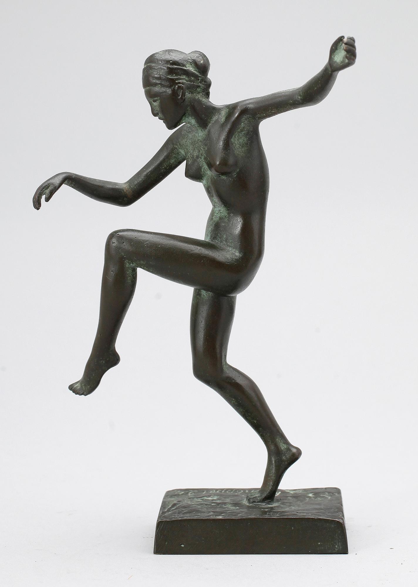 ARVID KNÖPPEL, skulptur, brons, signerad och daterad -24.