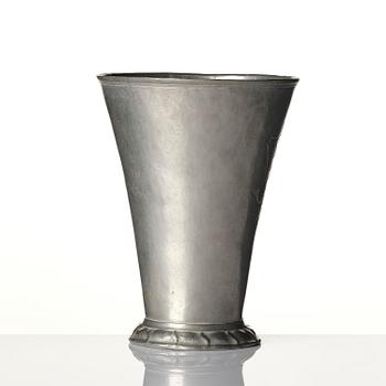 A 'skråbägare'  guild beaker for the guild of smiths, by C. G. Malmborg, Stockholm 1786.