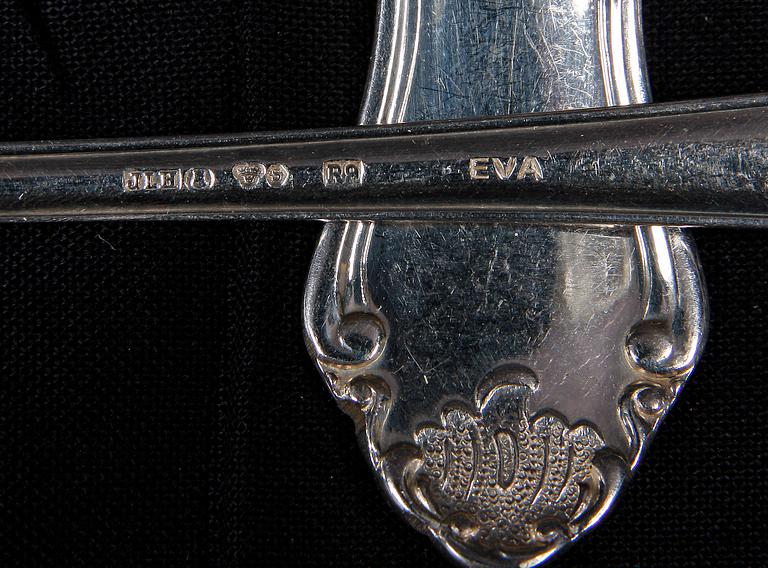 PARTI BESTICK, 20 delar, silver, 1800/1900-tal, vikt 470 g.