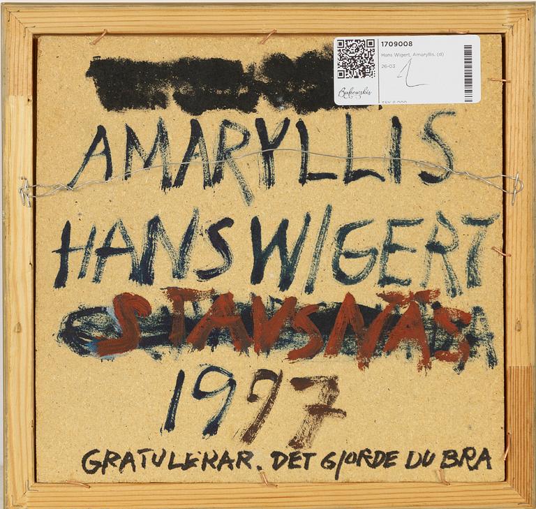 Hans Wigert, "Amaryllis".