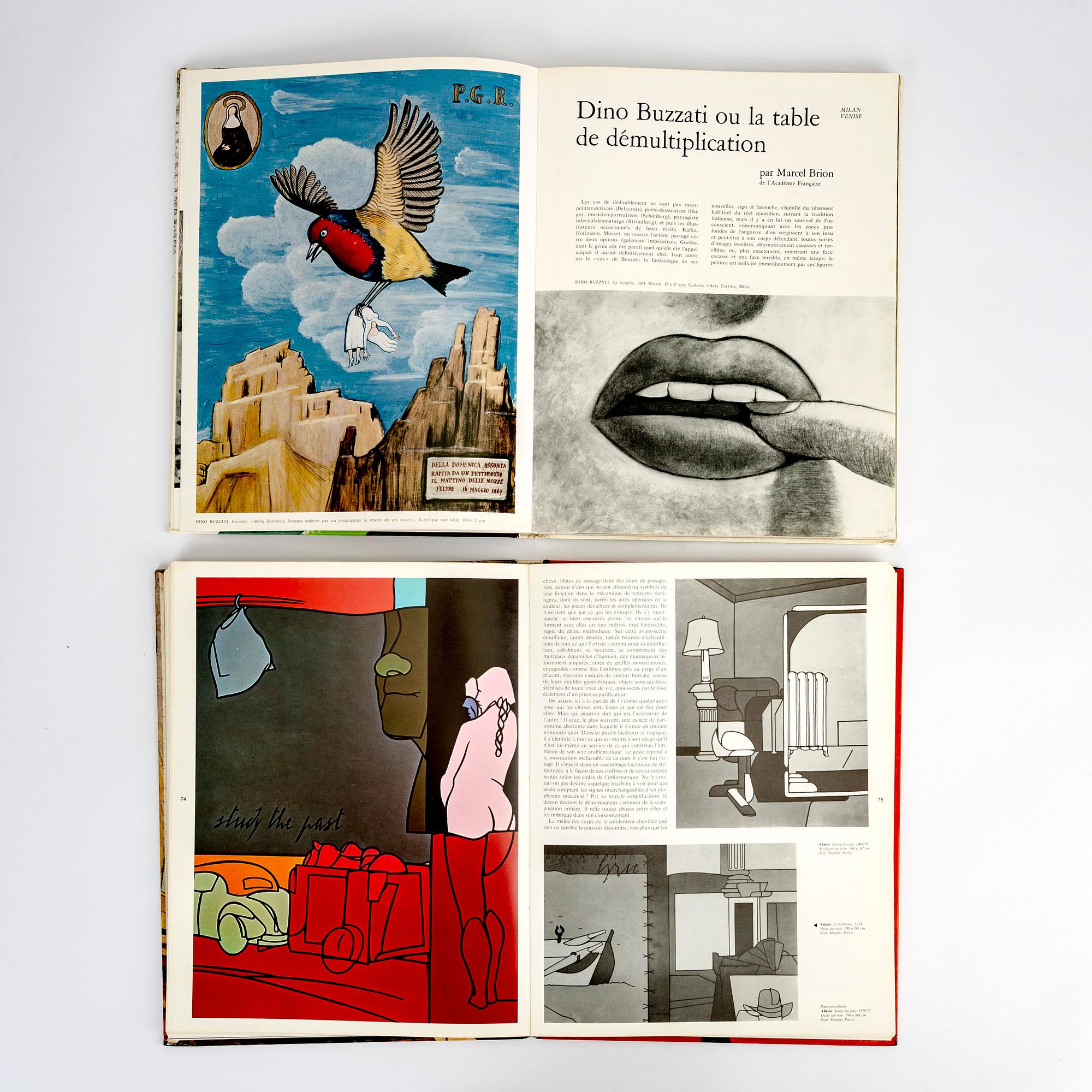 Books/Magazines 7 volumes "XXe Siécle" 1960s/70s.