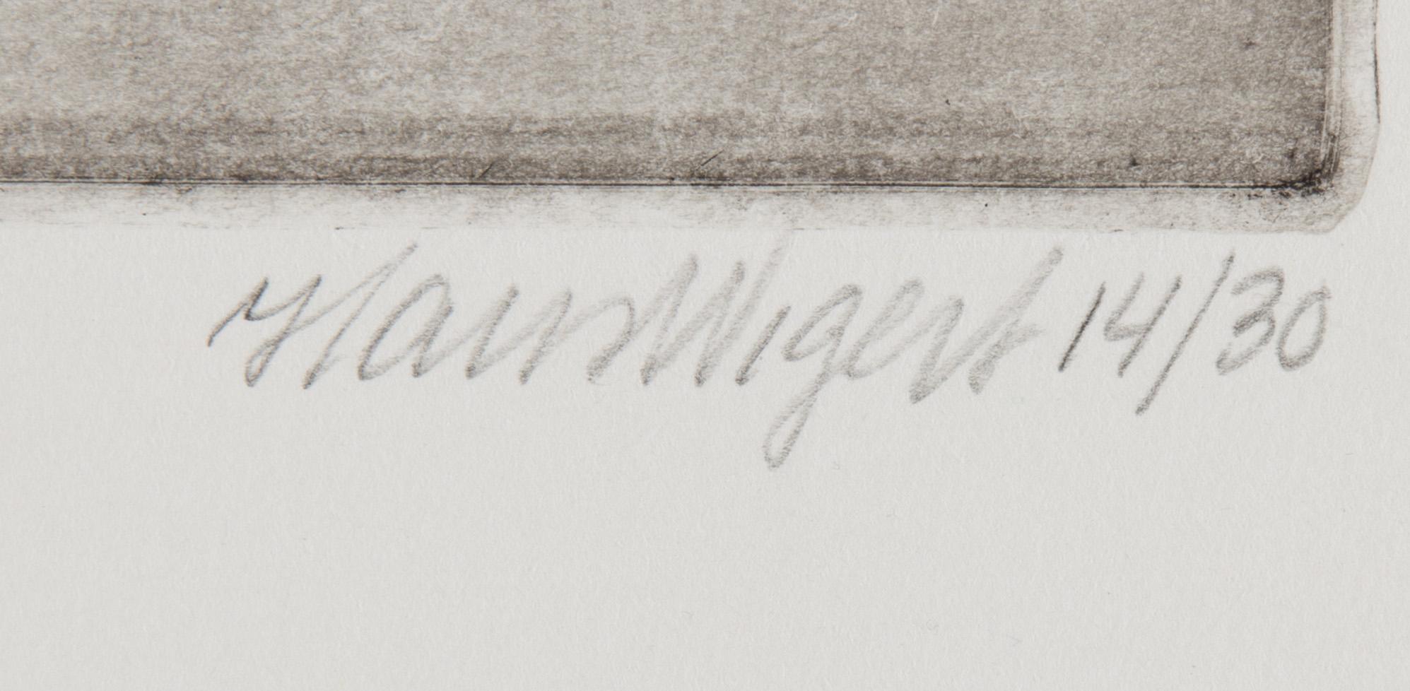 HANS WIGERT, 4 etsningar och 1 färglitografi, signerade.