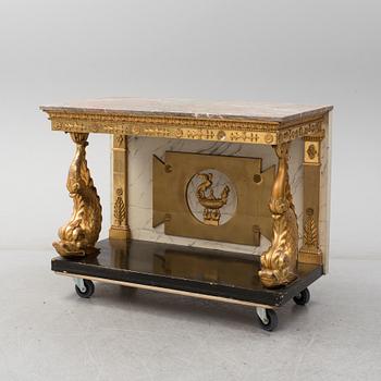 A Swedish Empire early 19th Century console table by Petter Gustaf Bylander.