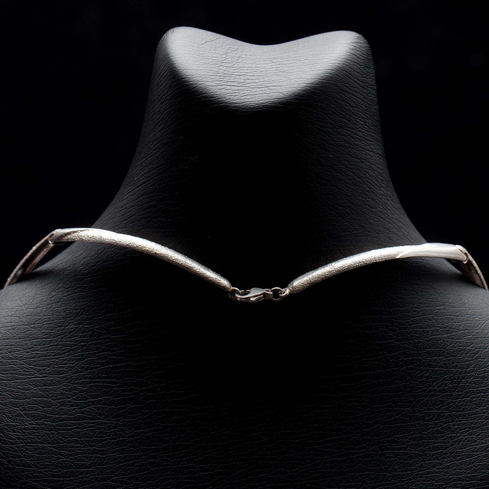 HALSSMYCKE, sterling silver, sign. Riitta. 1900-talets slut.