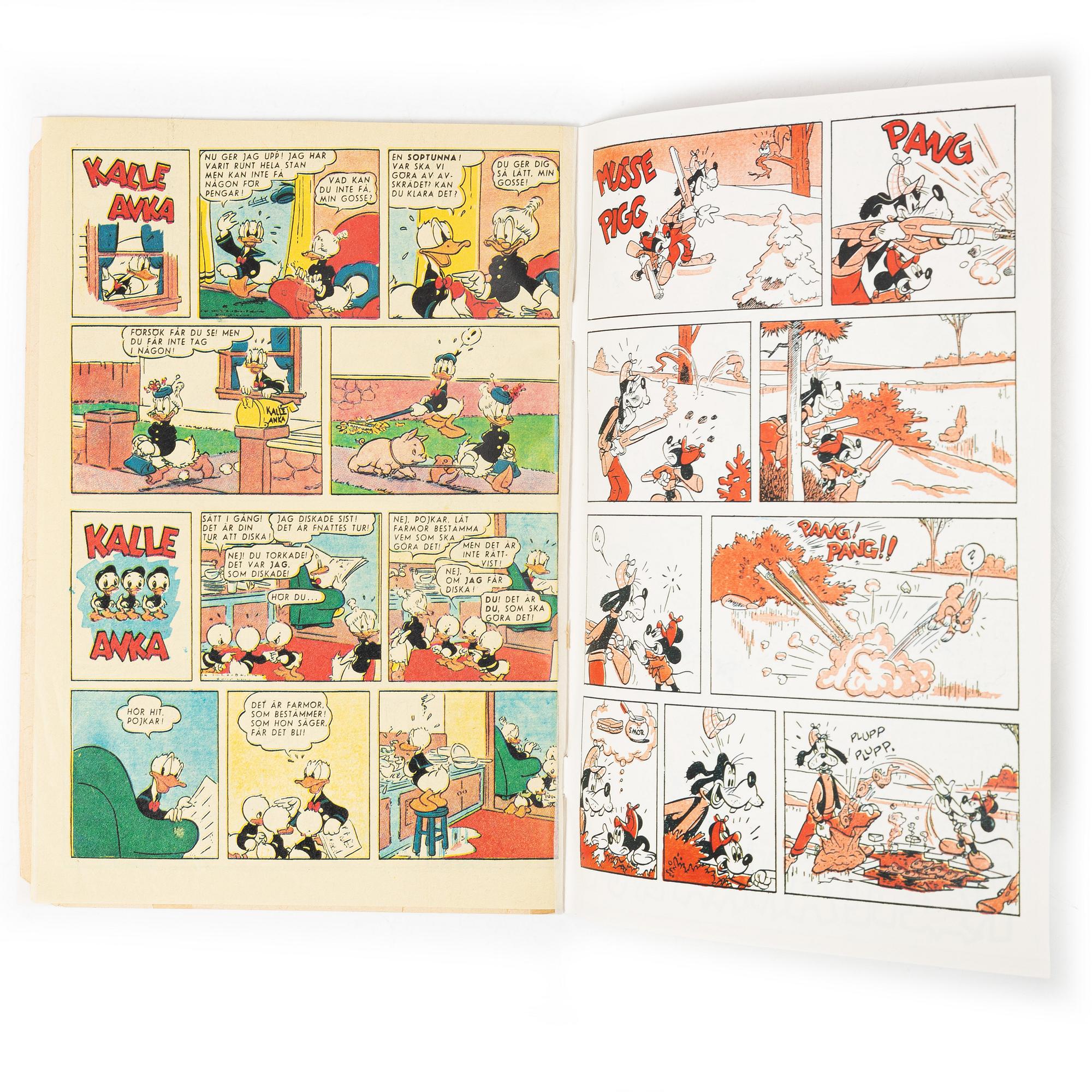 Comic book, Kalle Anka & Co, no. 1, 1948.