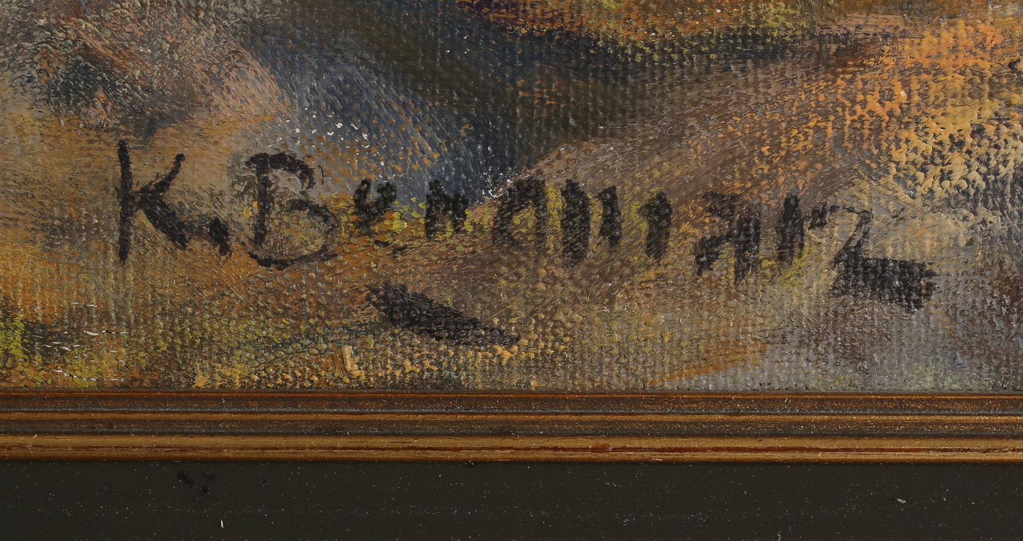 KARL BERGMAN, olja på duk, signerad.