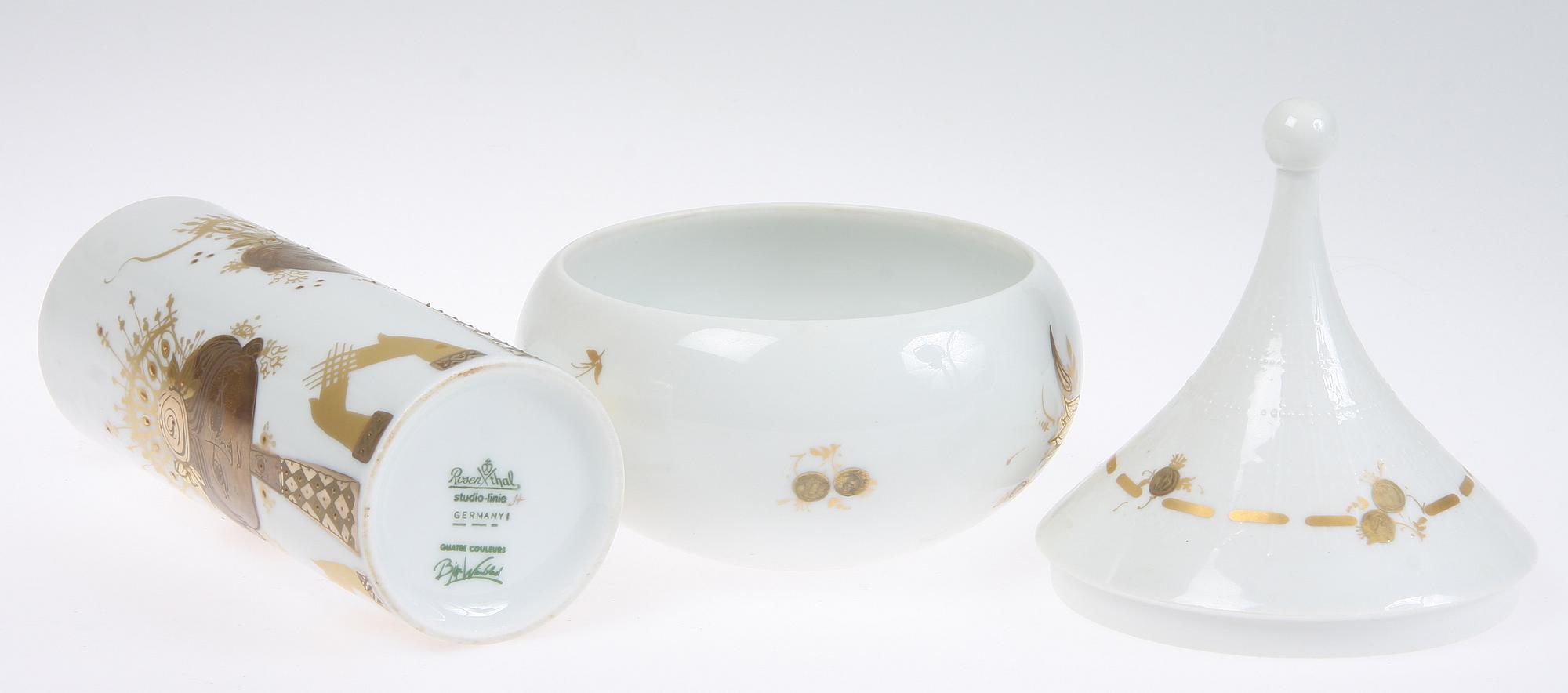 PARTI KERAMIK och GLAS, 4 delar, Björn Wiinblad, 1900-talets andra hälft.