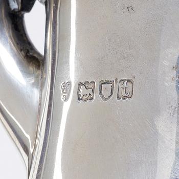 C.S. Harris & Sons Ltd, kaffekanna, silver, London 1914.