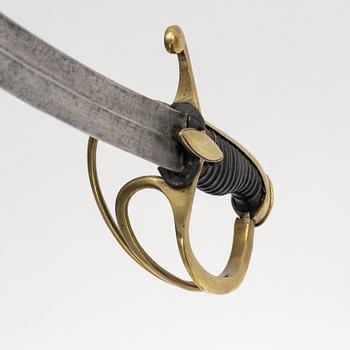 Sabel, svensk, 1800-talets första hälft, med balja.