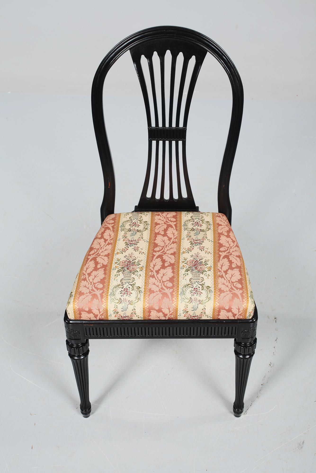 STOLAR, 6 st, gustaviansk stil, 1900-talets andra hälft.