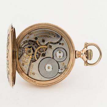 HAMILTON, pocket watch, hunter, 50,5 mm.