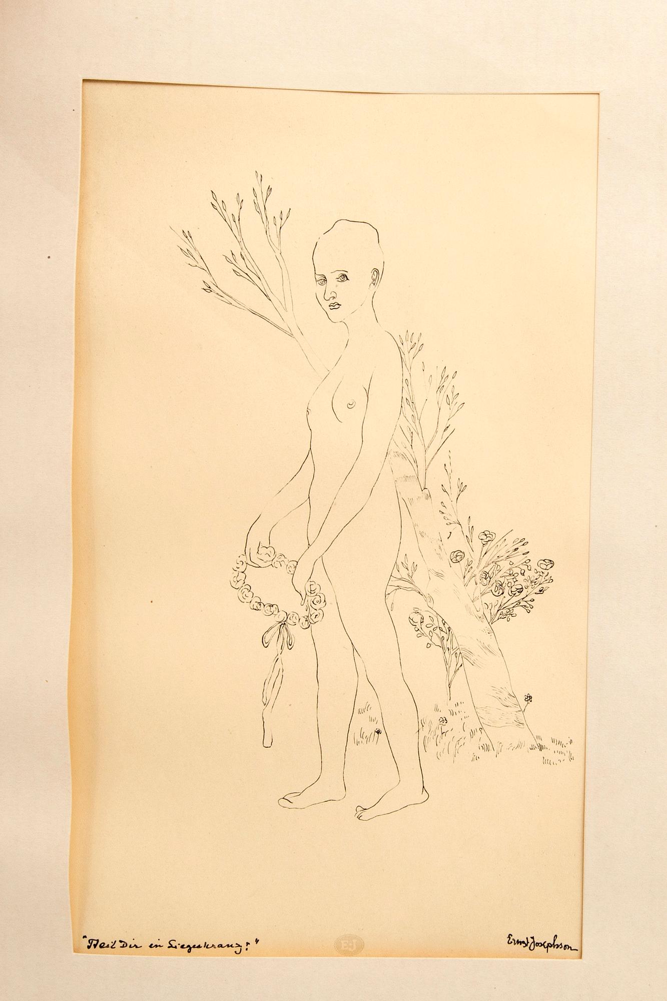 Book "Ernst Josephson's teckningar".