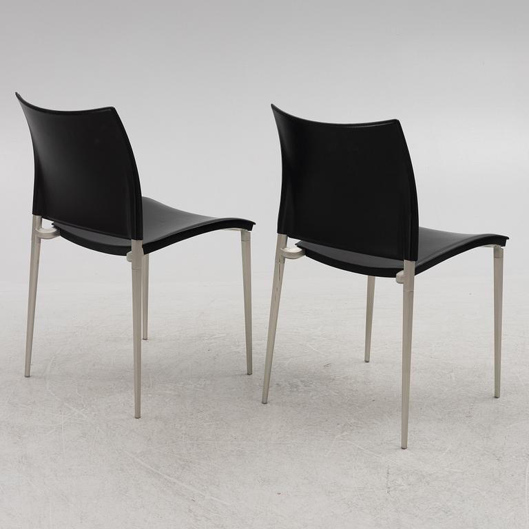 Pocci & Dondoli, a set of eight 'Sand' chairs, Desalto, Italy.