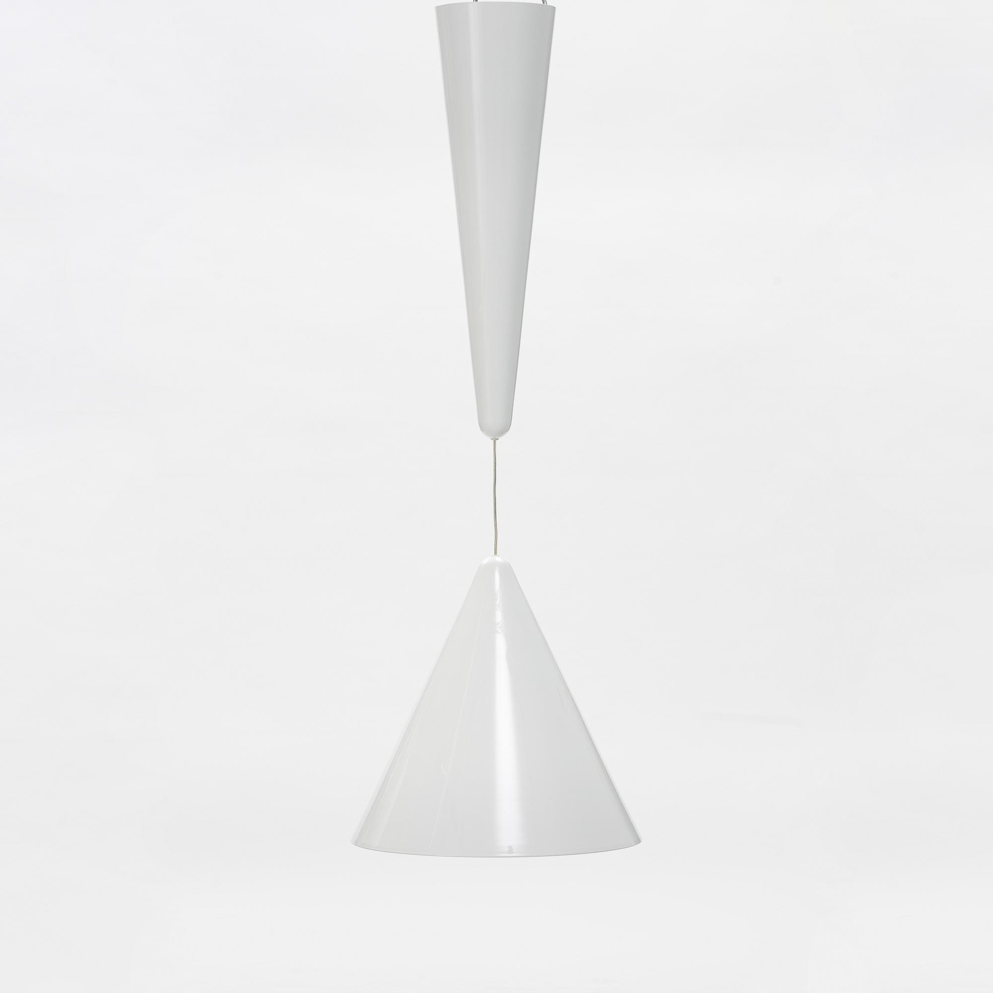 Achille Castiglioni, a pair of 'Diabolo' pendant lamps for Flos.