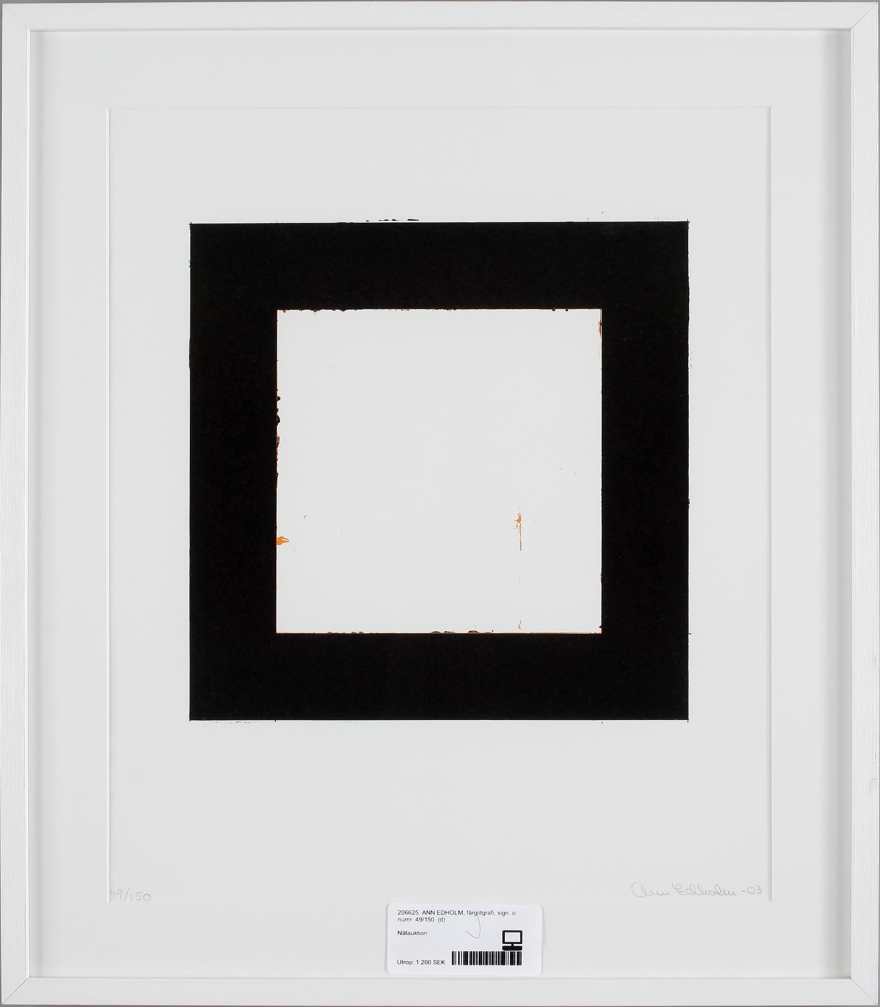 ANN EDHOLM, färglitografi, sign. o numr. 49/150.