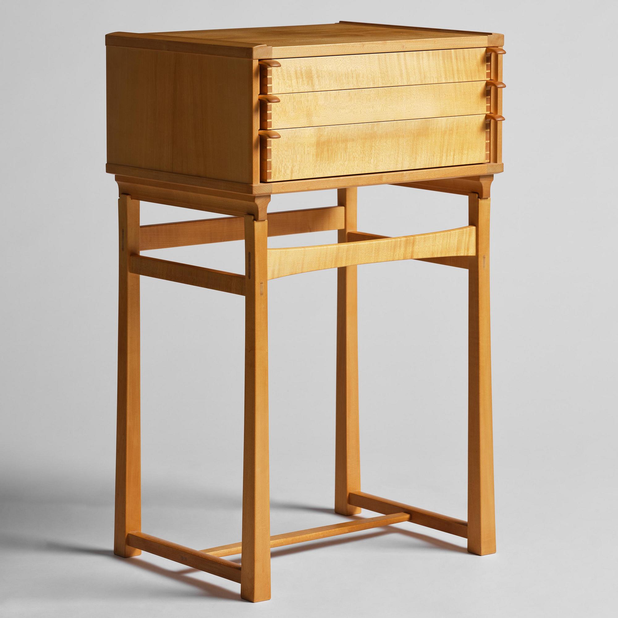 James Krenov, a cabinet on stand, Sweden, 1960-70s.
