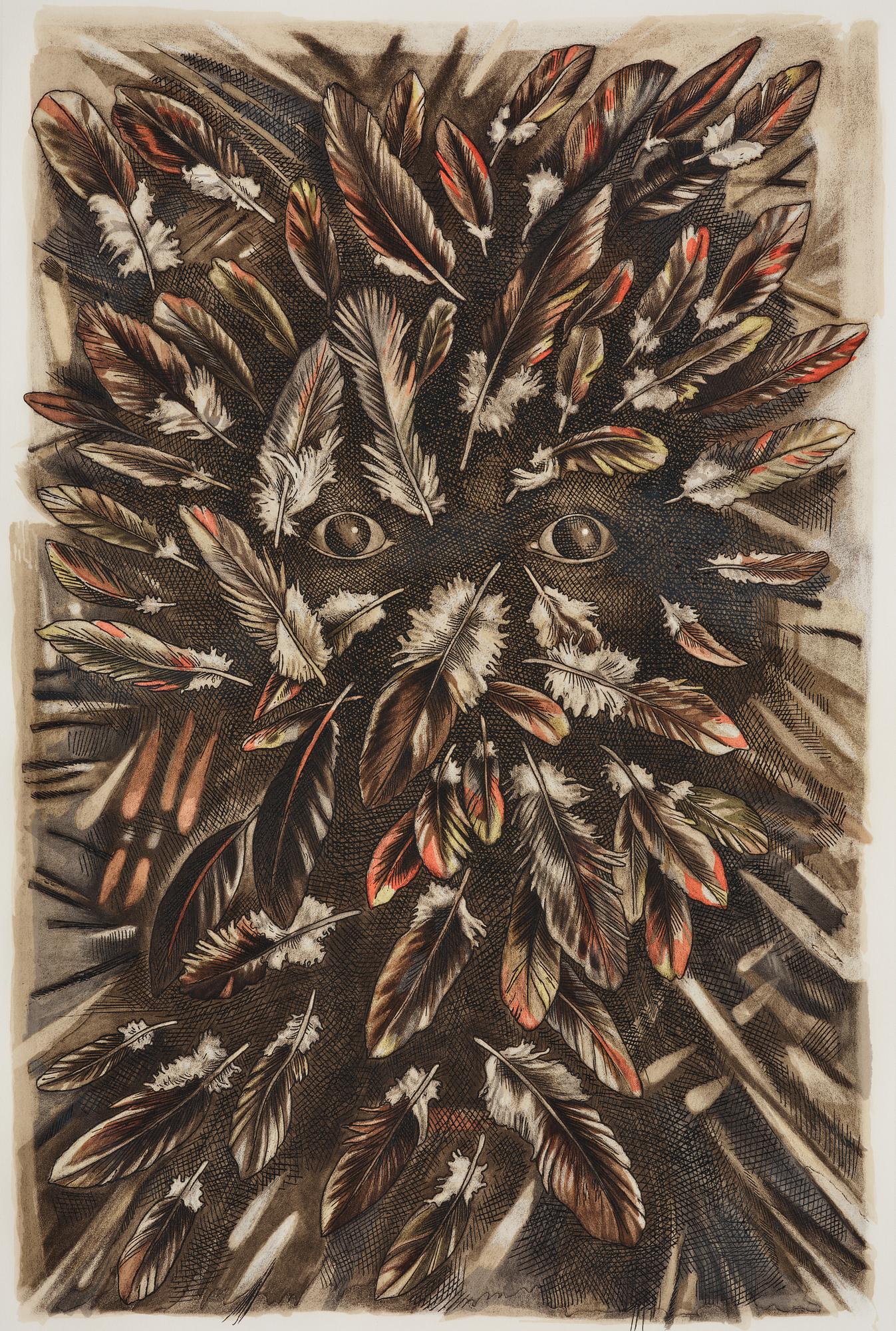 Enrique Grau, "The savage from the forest" from: "Hommage aux Prix Nobel" (The Nobel Prize portfolio).