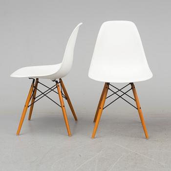 CHARLES & RAY EAMES, stolar, 4 st, "Eames plastic Chair DSW", Vitra, 2003.