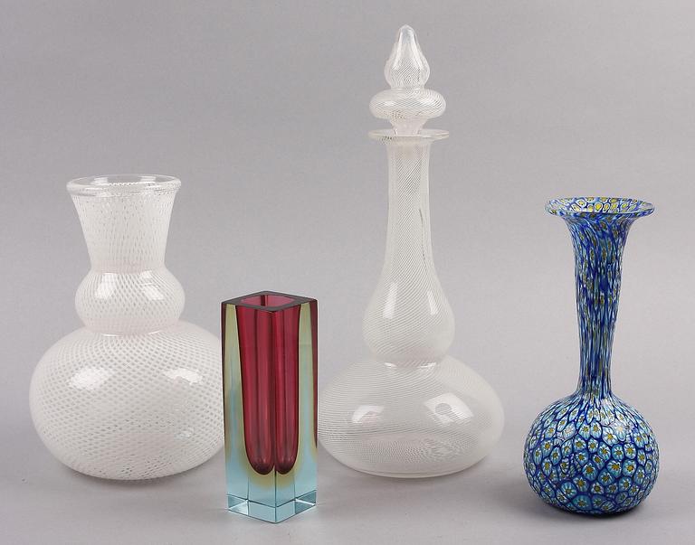 PARTI GLAS, 4 delar, bl a Italien, 1900-tal.