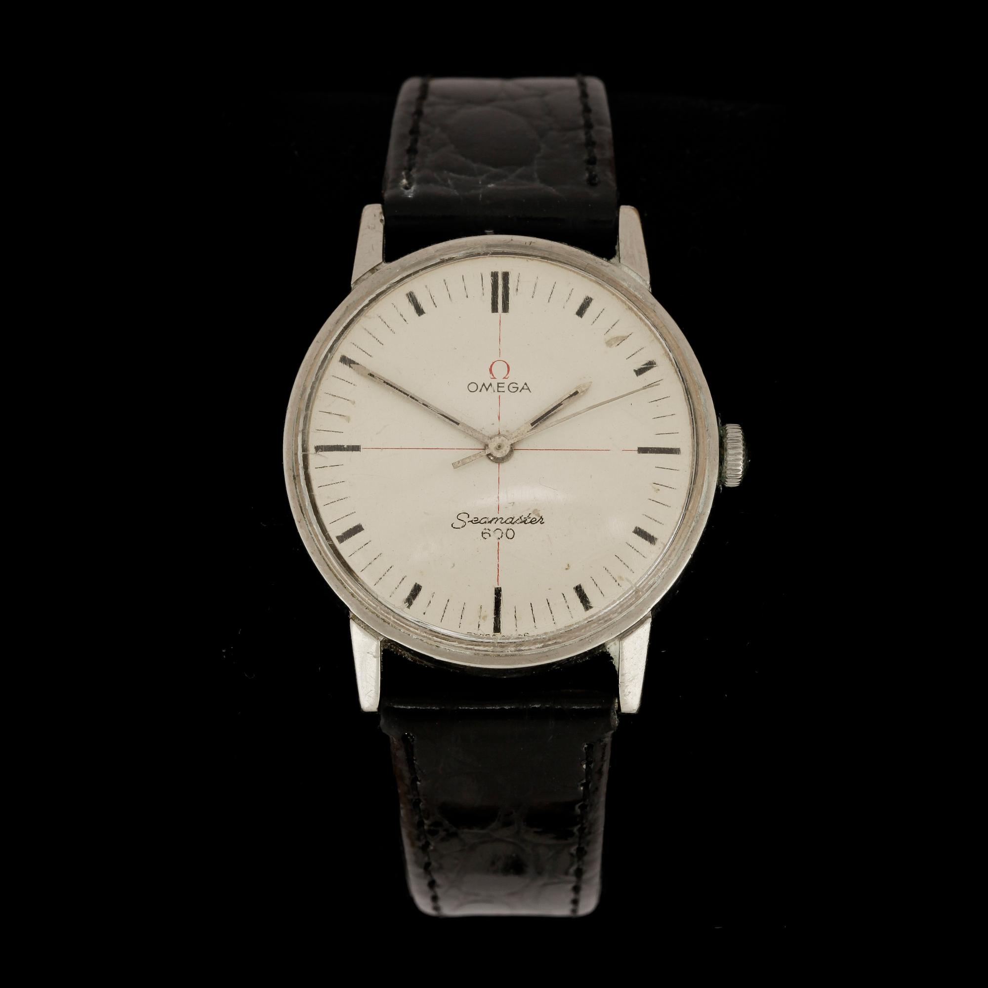 ARMBANDSUR, herr, stål "Seamaster", Omega, 1950/60-tal.