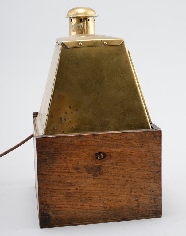 A 20th century binnacle, marked C.M. Hammar, Göteborg.