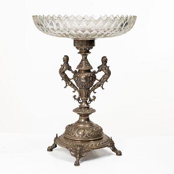 Presentation bowl, silver and glass, Carl Ohlsson, Karlskrona (1908–1926 (1931)).