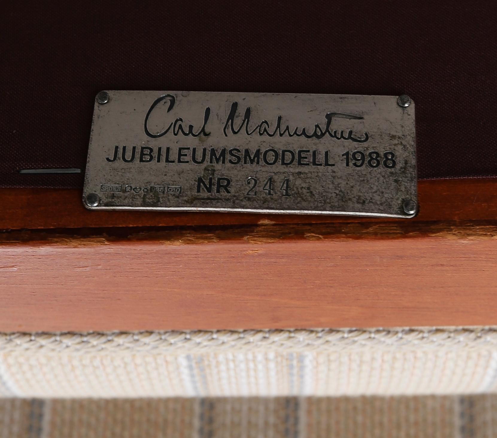 FÅTÖLJ, "Husfadern", Carl Malmsten, Jubileumsmodell 1988, nr 244, AB O.H Sjögren, 1900-talets andra hälft.