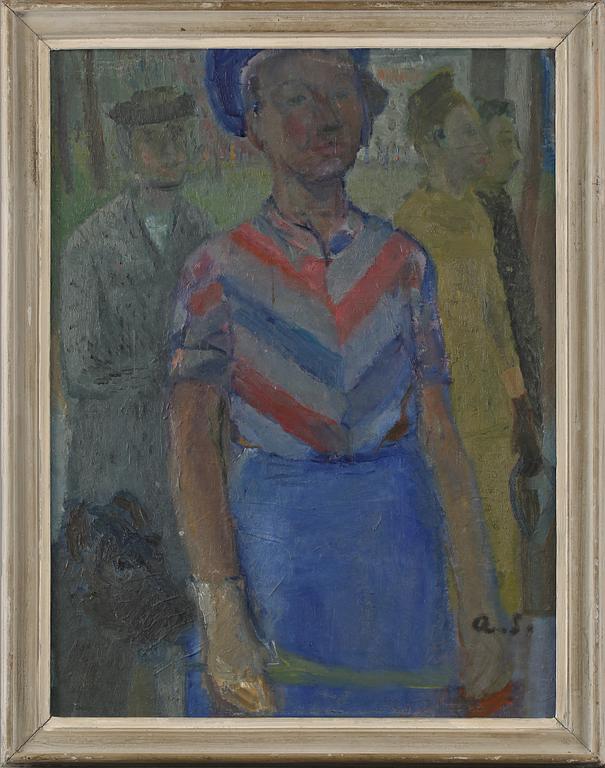 ANITA SNELLMAN, olja på pannå, monogramsignerad.