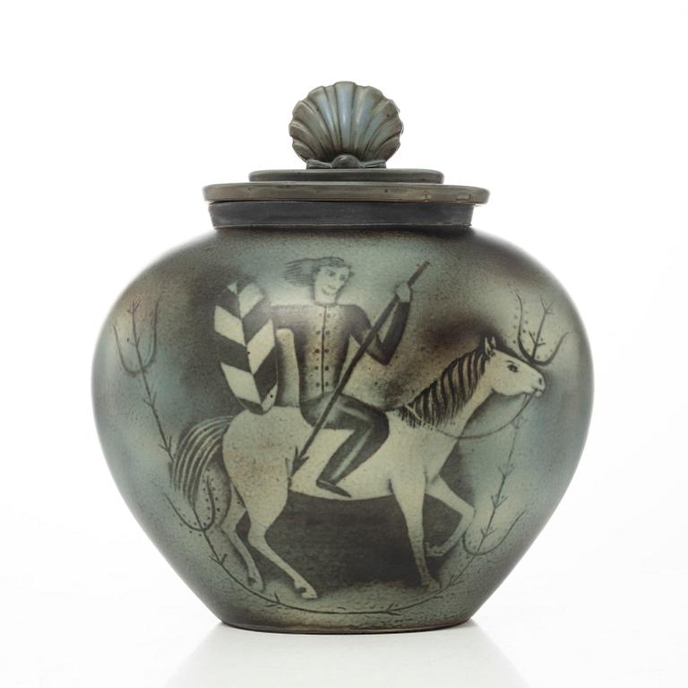 Gunnar Nylund, a "Flambé" urn, mid 20th century.