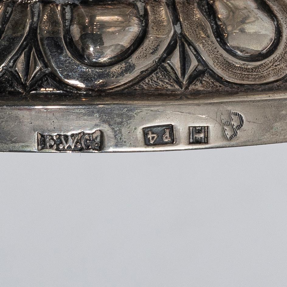 A set of silver, 5 pieces, 19th-20th century.