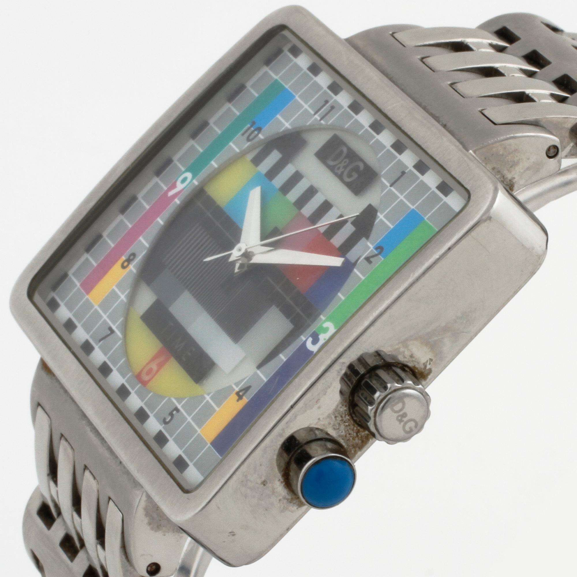 D G Dolce Gabbana Time Medicine Man TV Test Card Dial