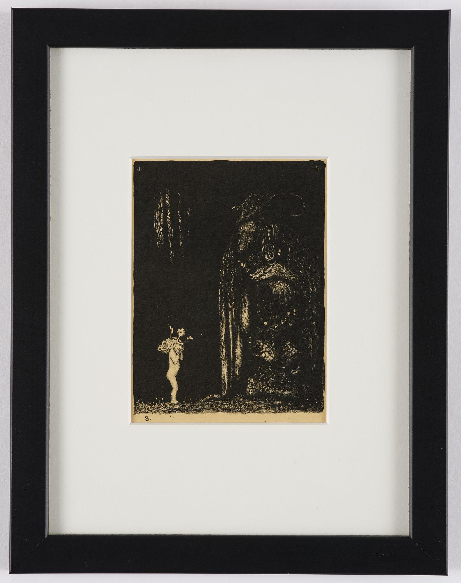John Bauer, "Troll", de kompletta 10 osignerade litografierna ur sviten.