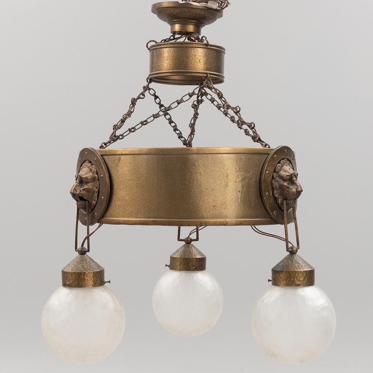 An early 20th century ceiling lamp.