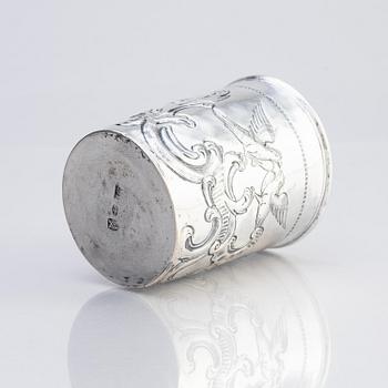 Beaker, silver, possibly Freiburg 18th century.